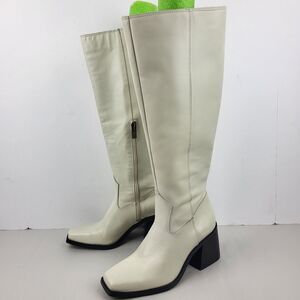 Vince Camuto Sangeti Knee High Boots Off White Size 6M